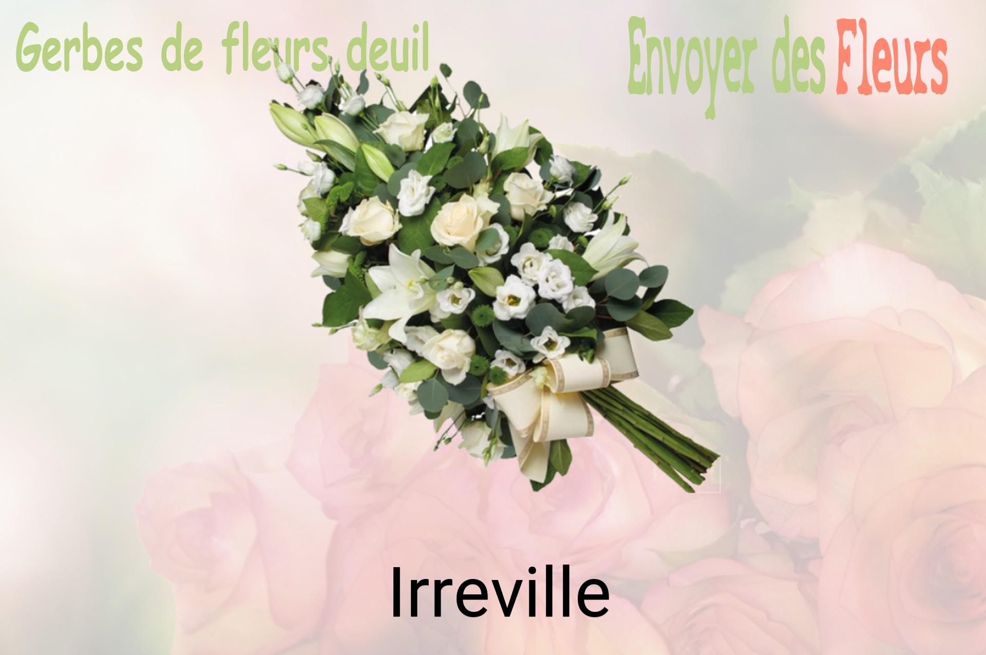 Gerbe de fleurs de deuil livrée à Irreville